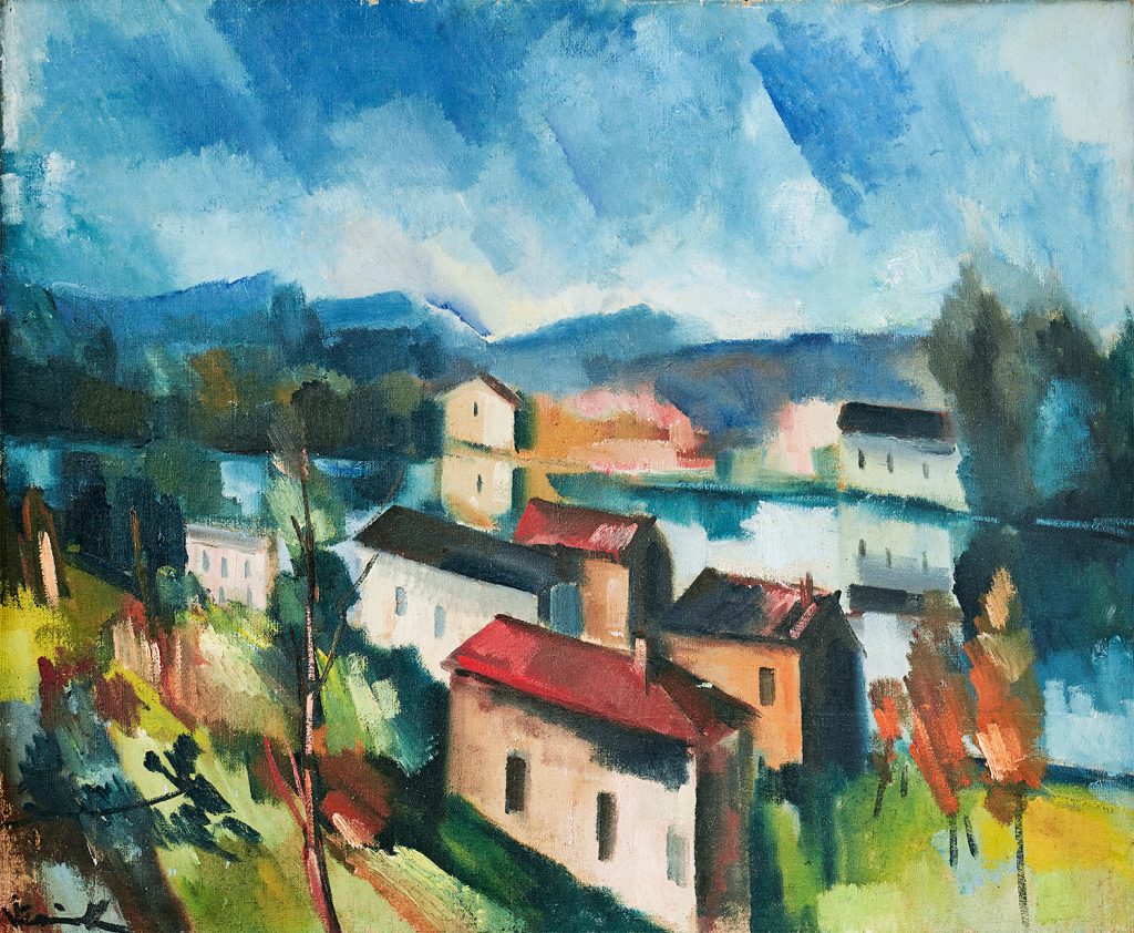 Paysage cézannien by Maurice de Vlaminck