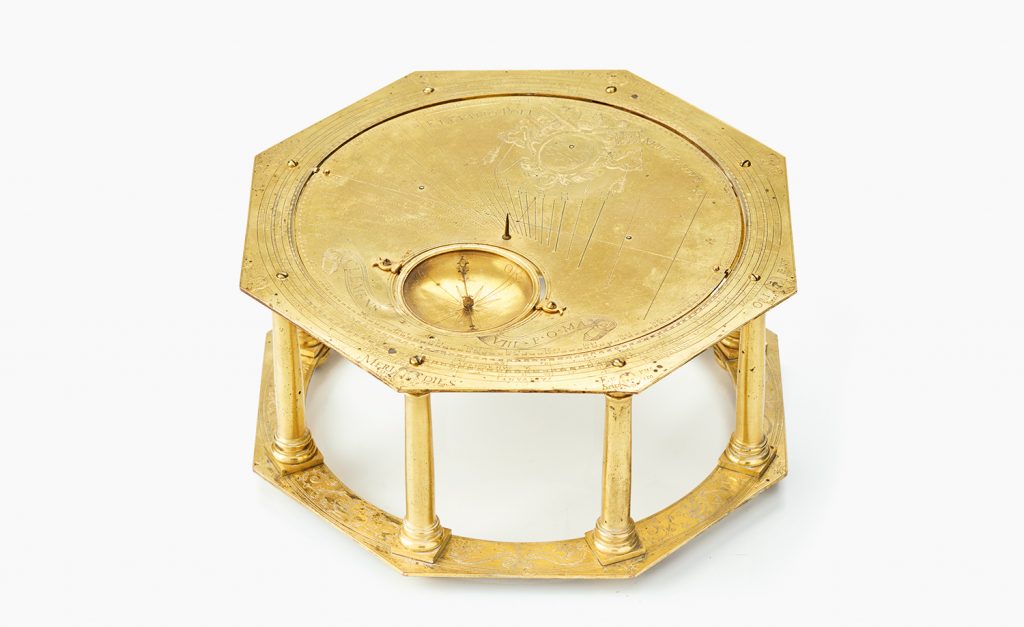 An Important Papal Horizontal Dial dated 1591